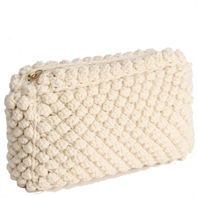 Aiayu Linn Clutch, Pure Ecru